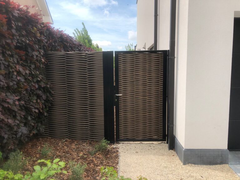 Puerta de jardín de doble trenzado